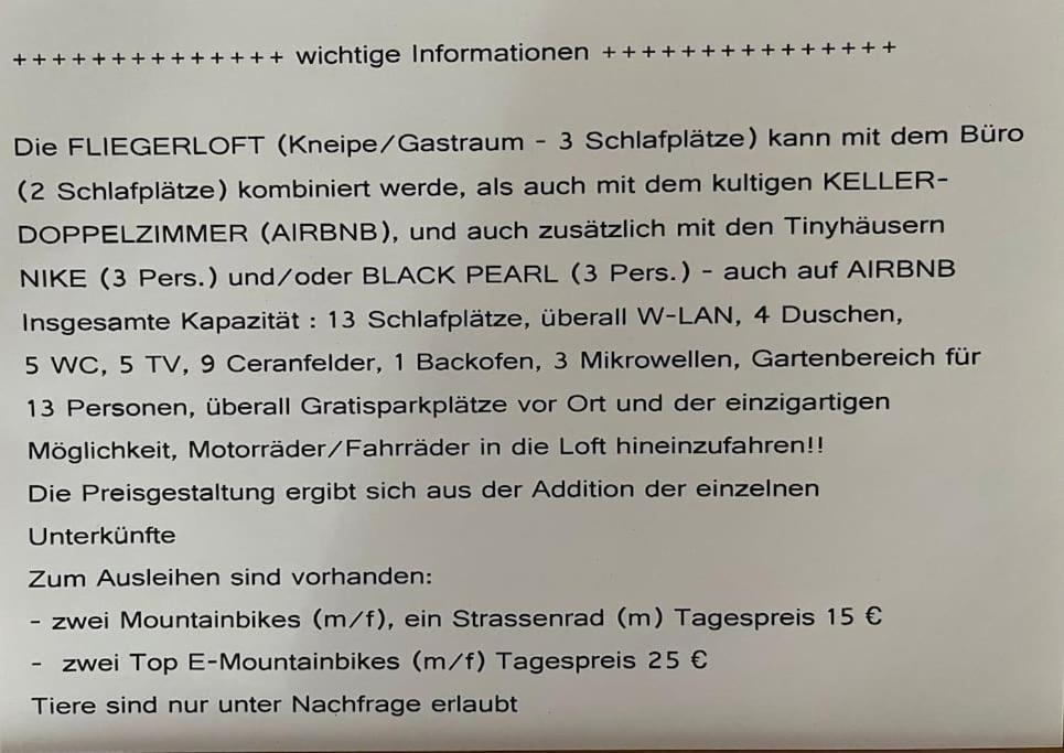 Musikbuehne Flieger - Das Konzept - Loften In Einer Kneipe テットナング エクステリア 写真